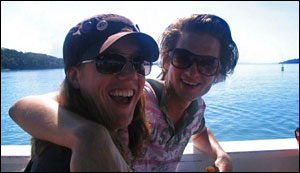 Danny and Chris on the boat