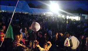 The view from the stage