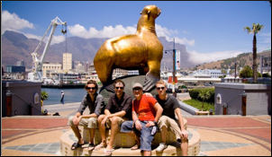 The Lightyears boys chilling with The Golden Seal.